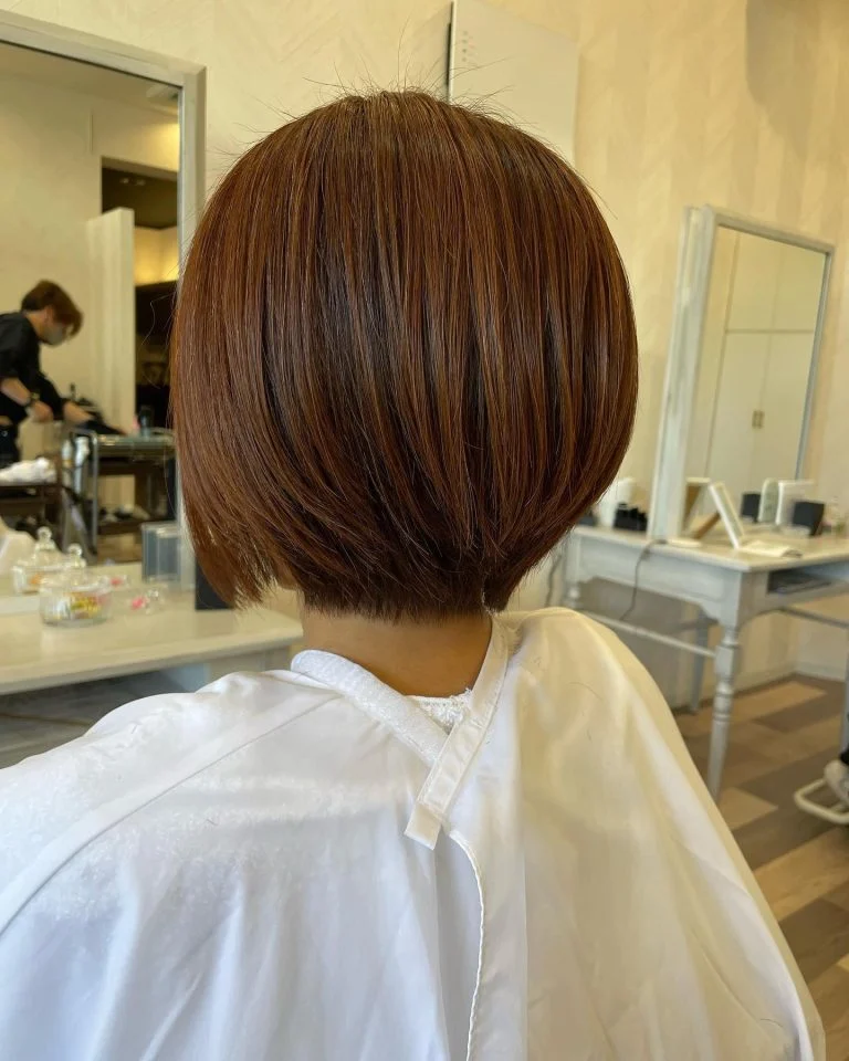 丸みショート💕 いつものショートに飽きたら、少し丸いフォルムに変えてみませんか⁇☺️