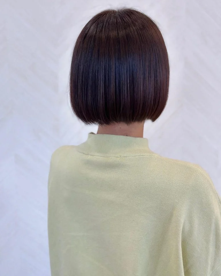 コンパクトボブ💕丸顔だけど、コンパクトに仕上げたい人にオススメ🥰絶妙な長さでコンパクトかつ顔が丸く見えない長さで切っ…
