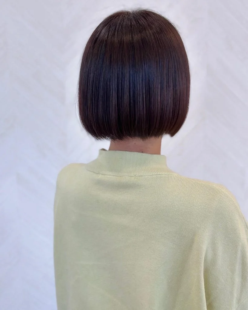 コンパクトボブ💕丸顔だけど、コンパクトに仕上げたい人にオススメ🥰絶妙な長さでコンパクトかつ顔が丸く見えない長さで切っ…