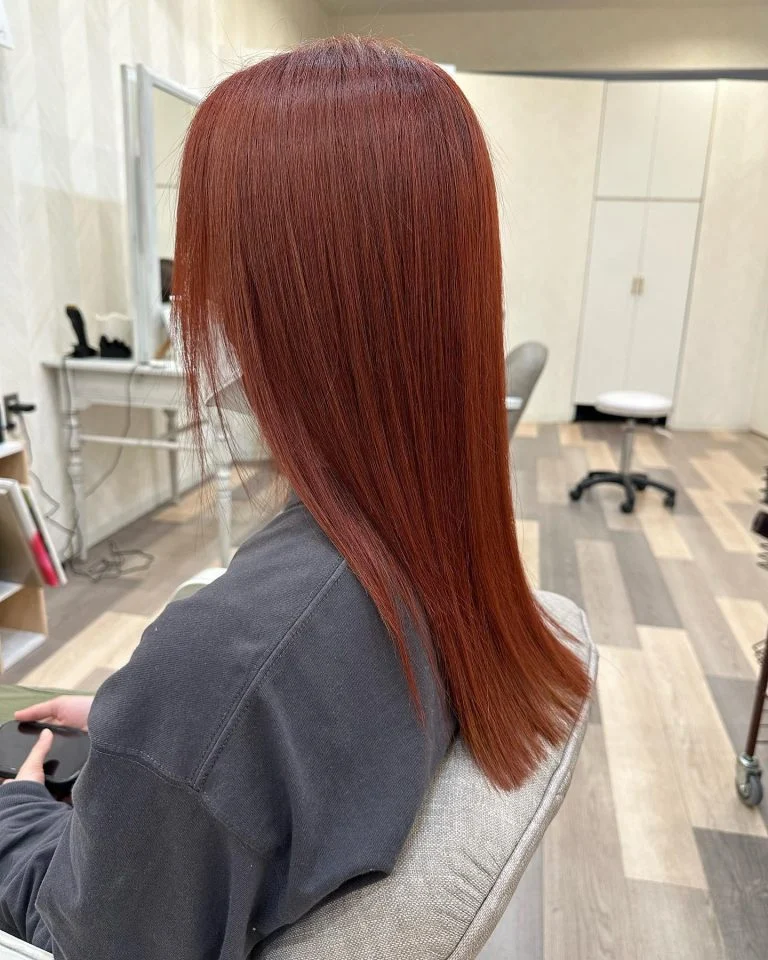 艶髪キープカラー🍊ハードなブリーチ毛もサラサラツルツルに🥺💕是非一度お試しください🥰