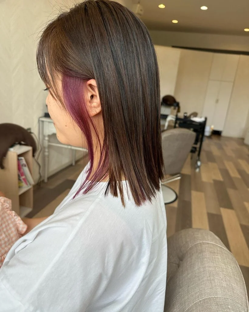 まだまだ人気💜のインナーカラー。