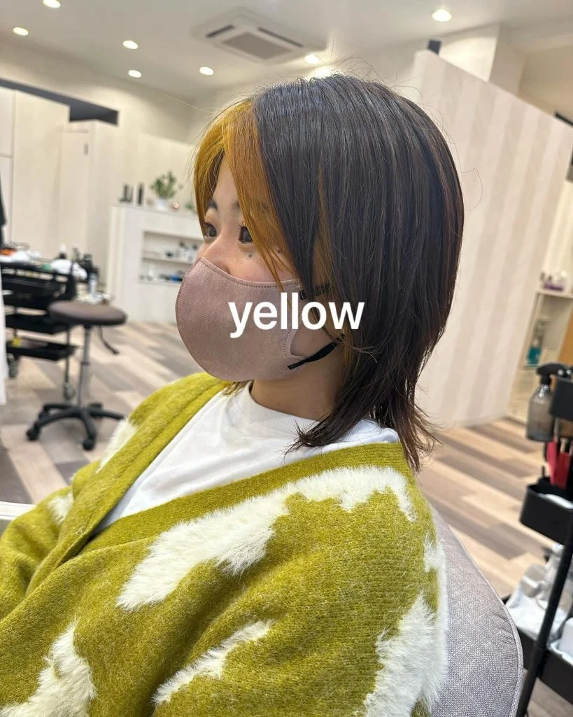 ミモザカラー💛ダメージしがちなブリーチも、ケアブリーチを使いながらトリートメントをたっぷり入れて最小限のダメージに💪…